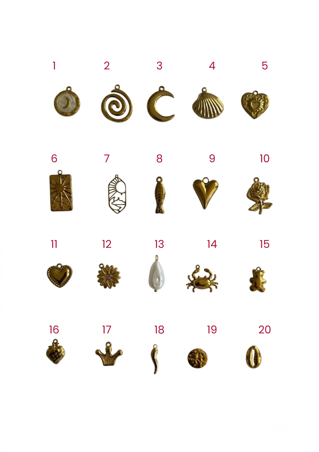 Collier à charms personnalisable
