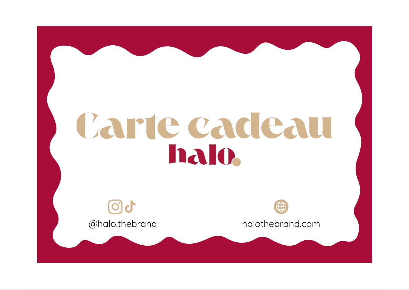 Carte cadeau (de 20€ à 100€)