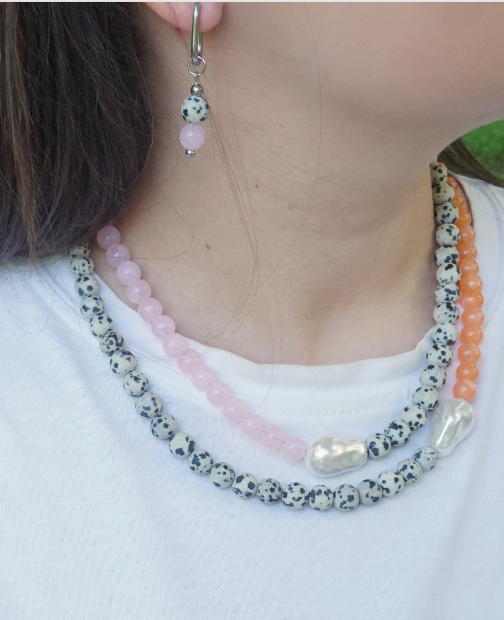 Boucles d'oreilles Ella - Rose