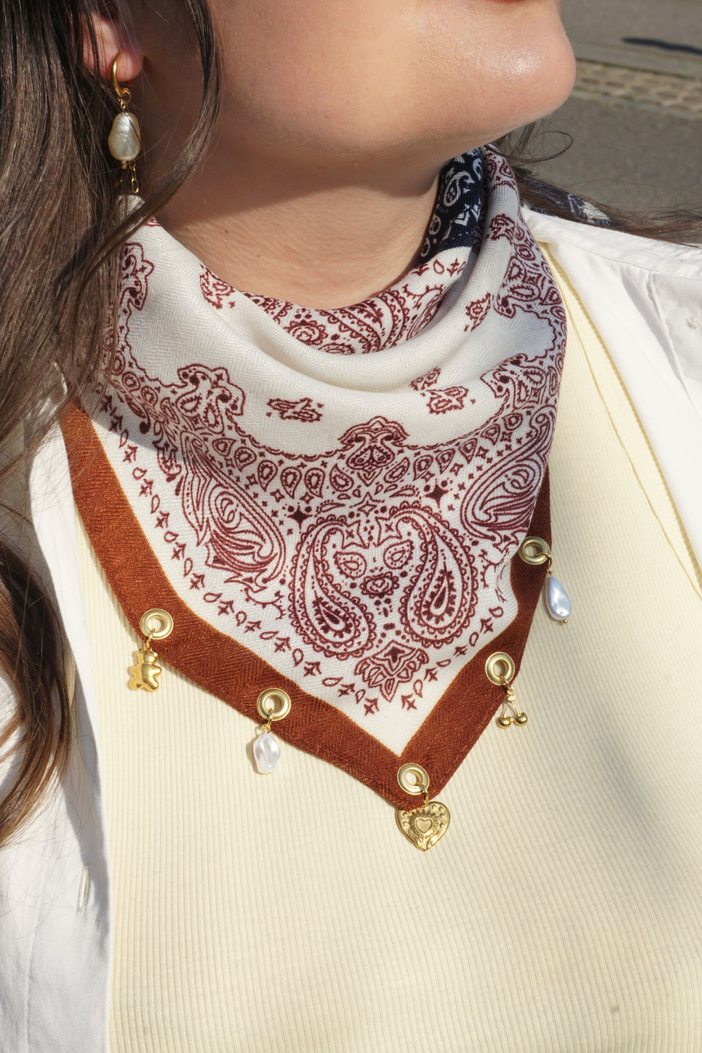 Foulard à charms personnalisable