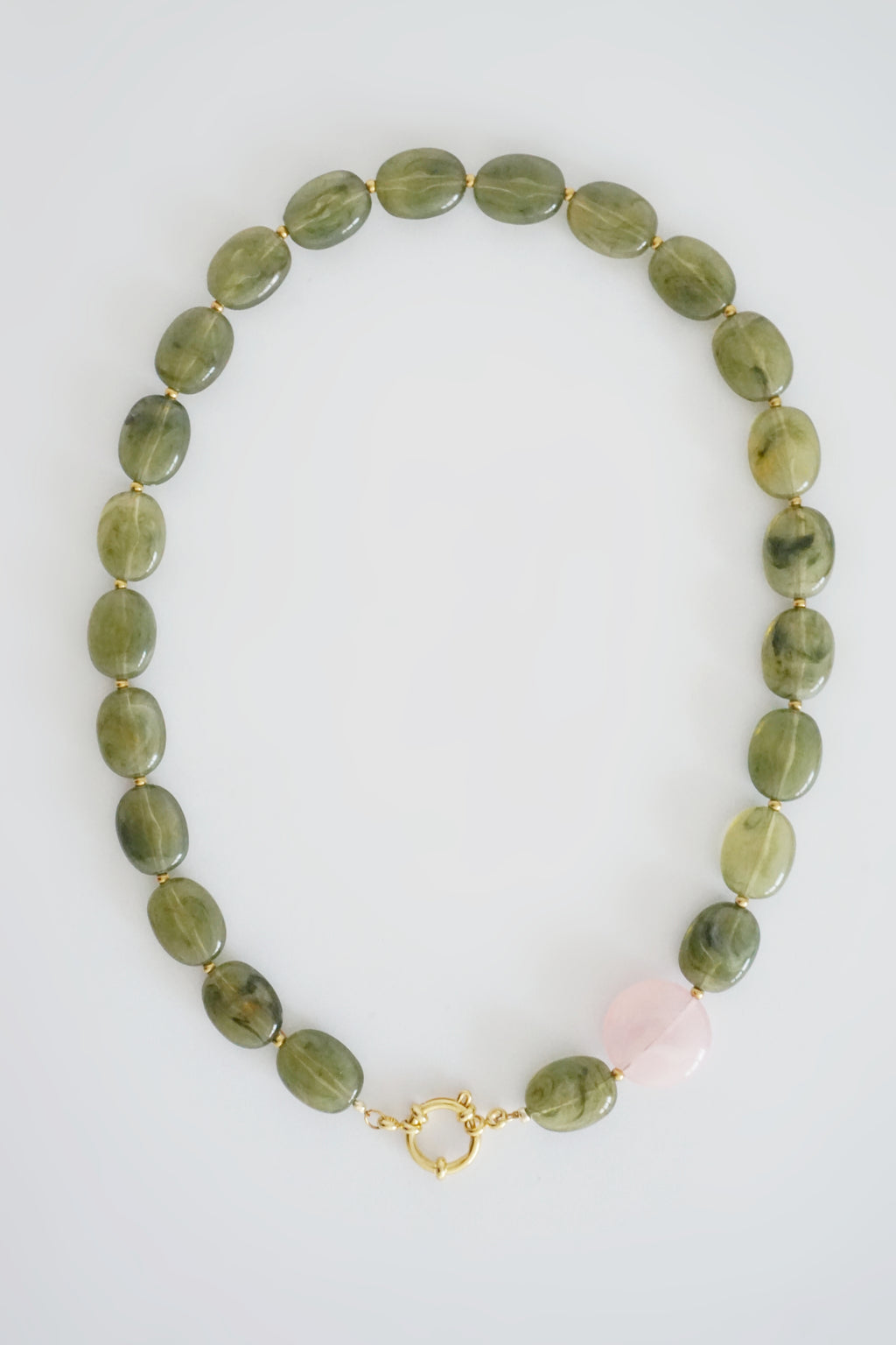 Collier Olivia - Vert olive