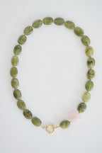 Collier Olivia - Vert olive