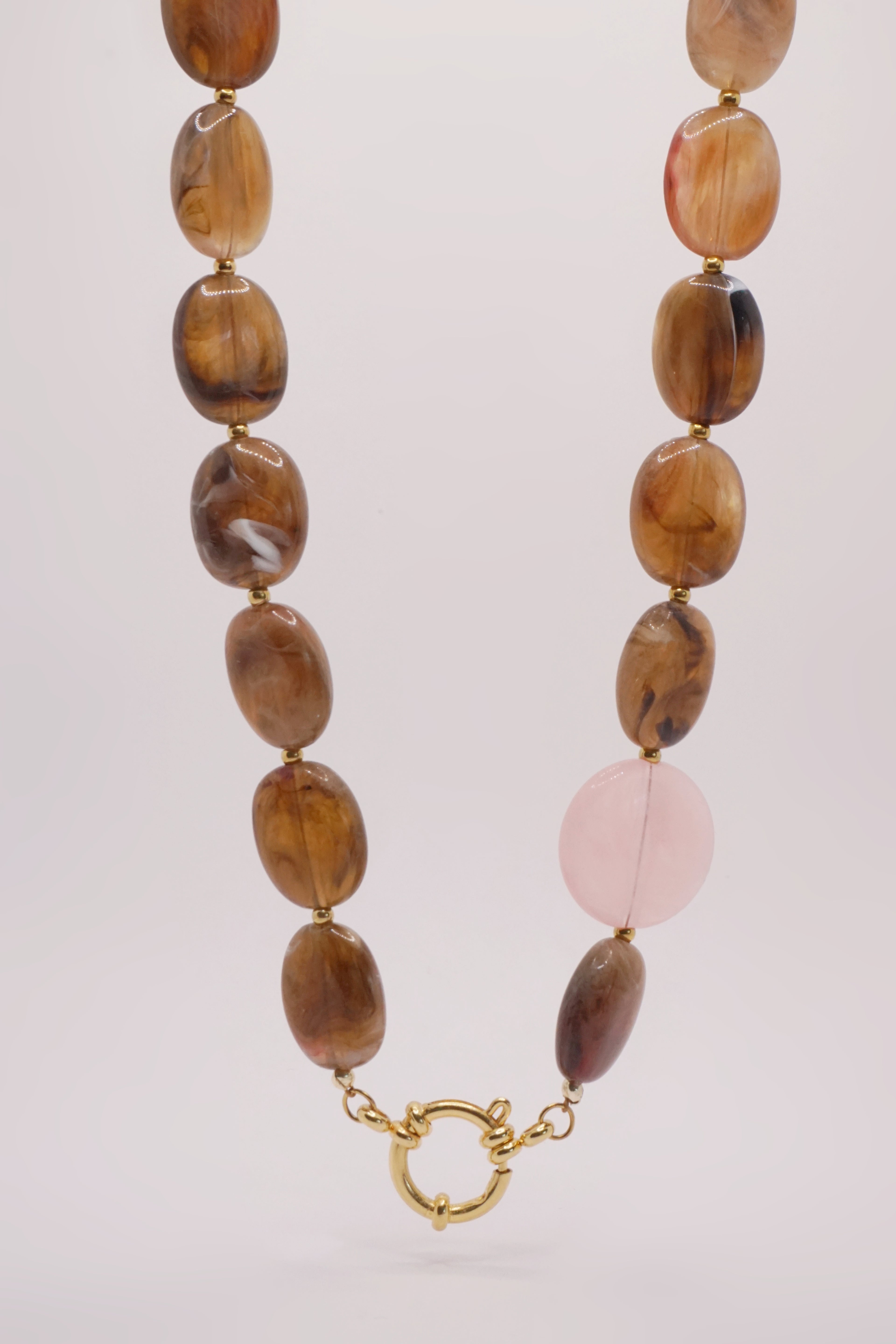 Collier Olivia - Marron