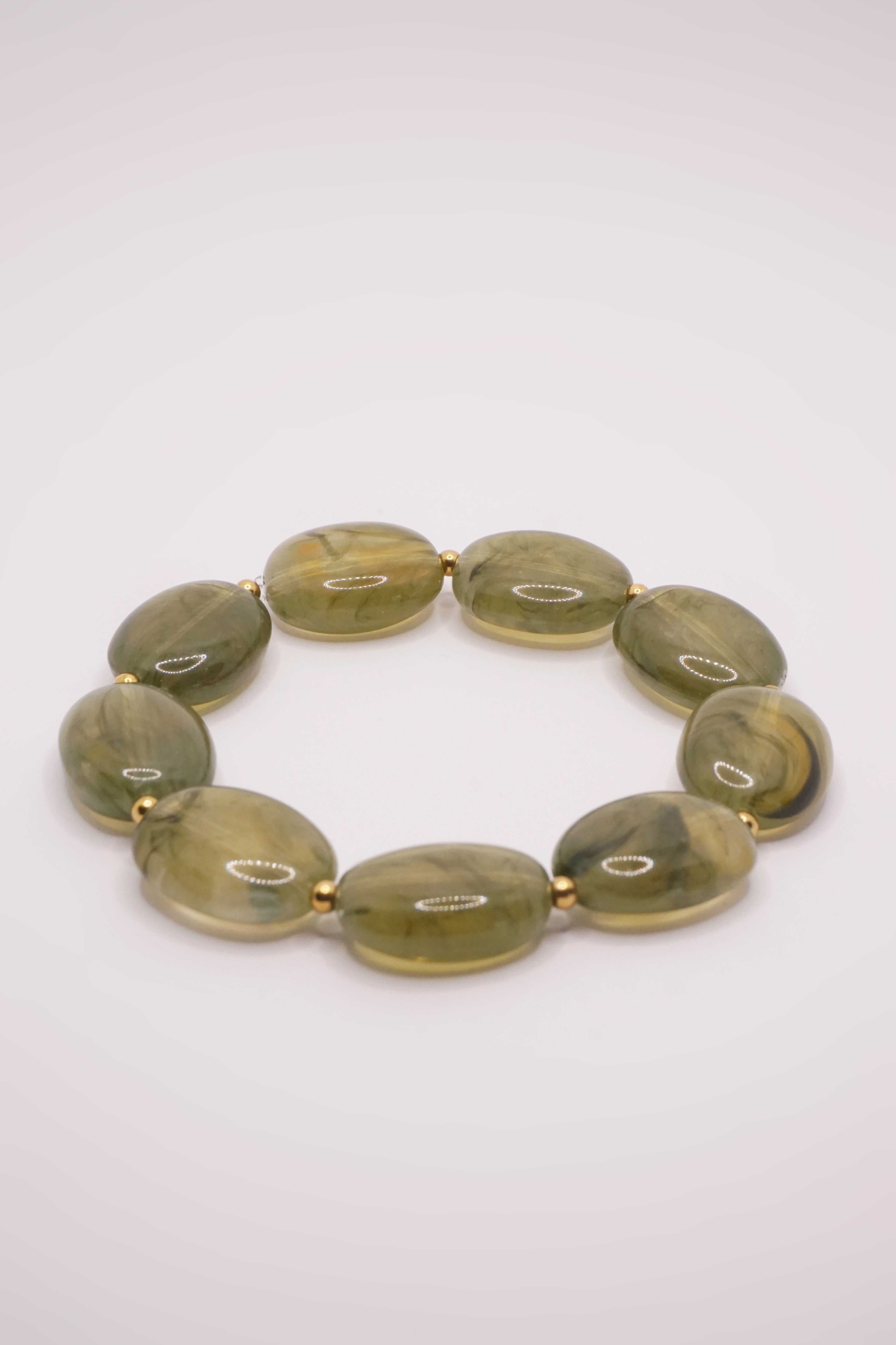 Bracelet Olivia - Vert olive