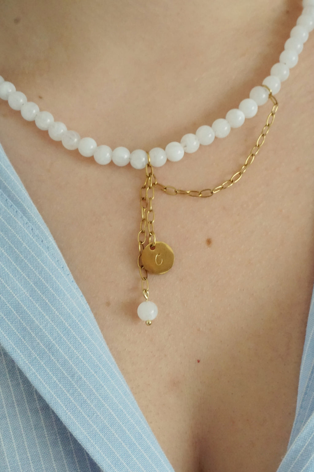 Parure Isabella - Collier personnalisé & Boucles d’oreilles
