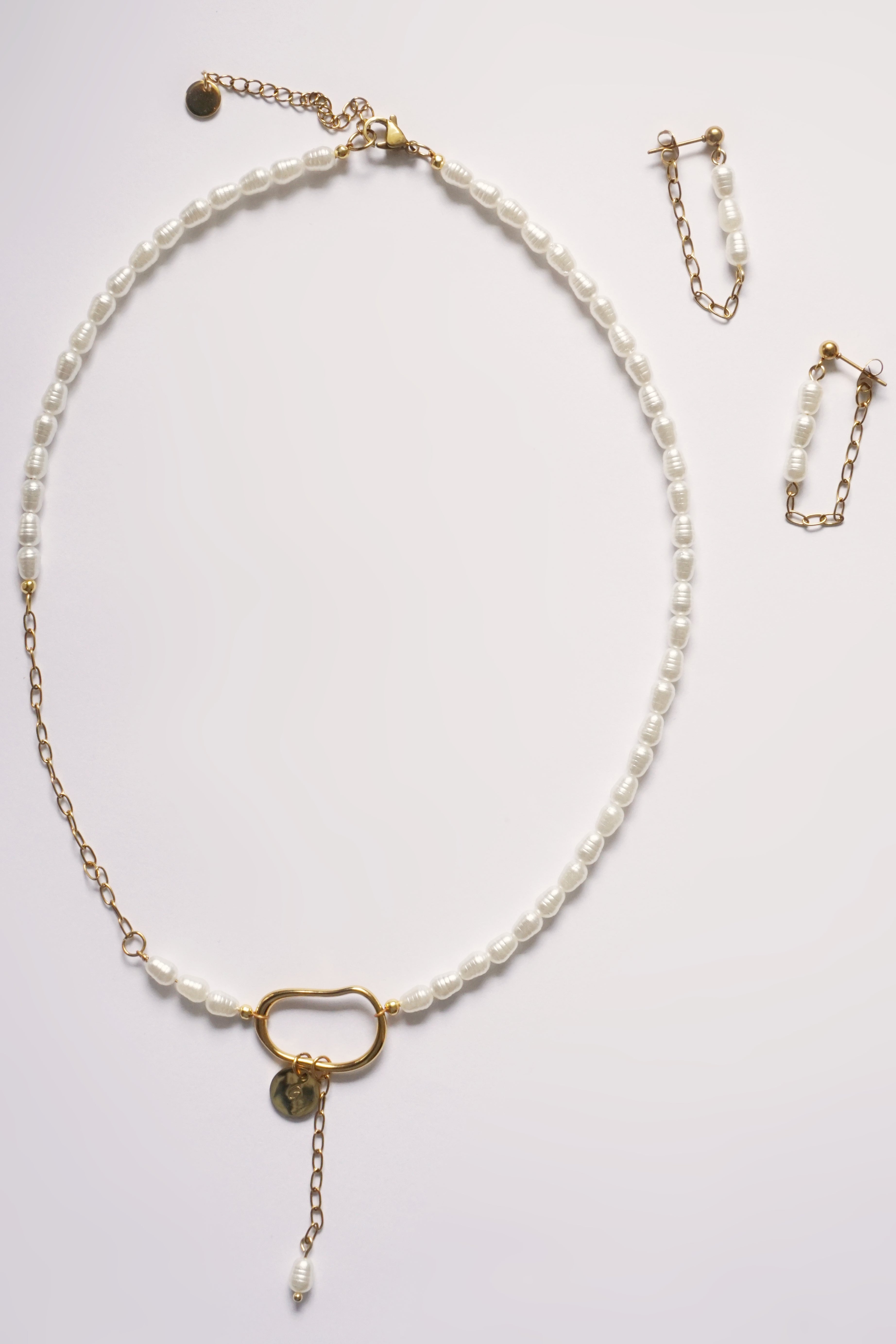 Parure Diana - Collier personnalisé & Boucles d’oreilles
