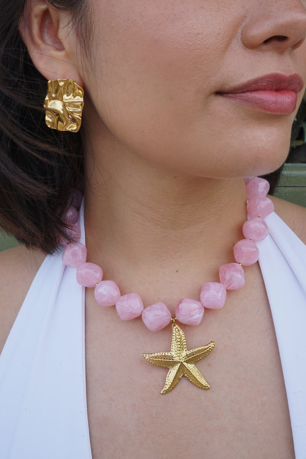 Collier Stella - Rose poudré