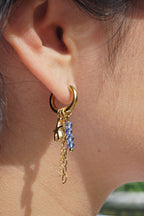 Boucles d'oreilles Giulia - Bleu ciel