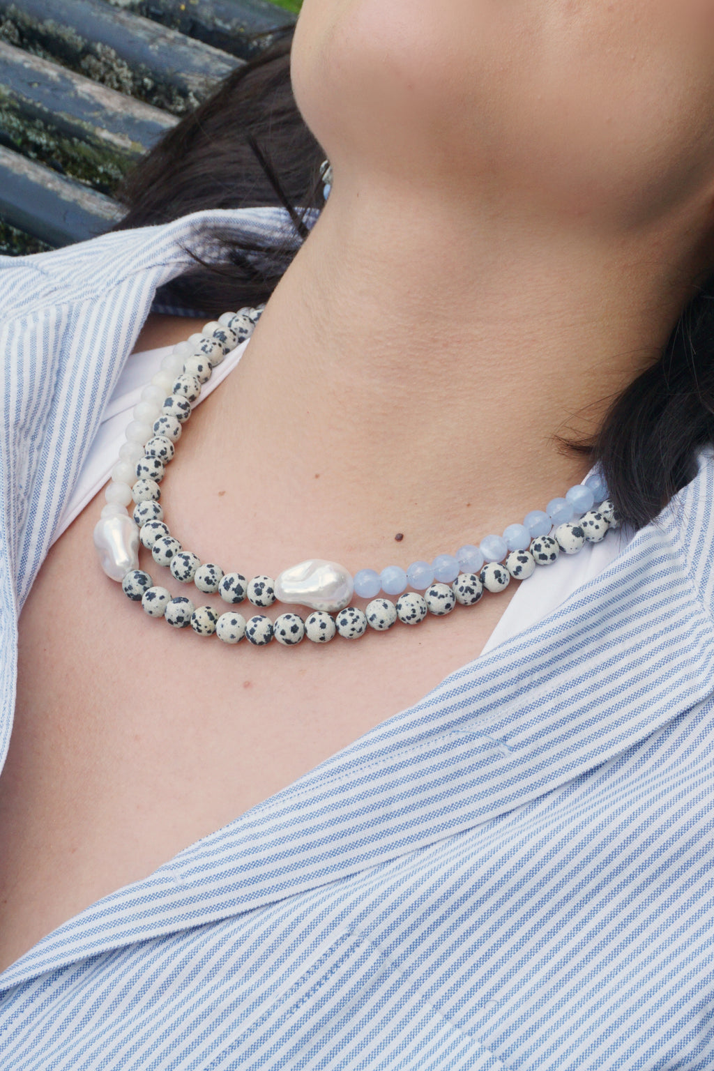 Collier Ella - Blanc