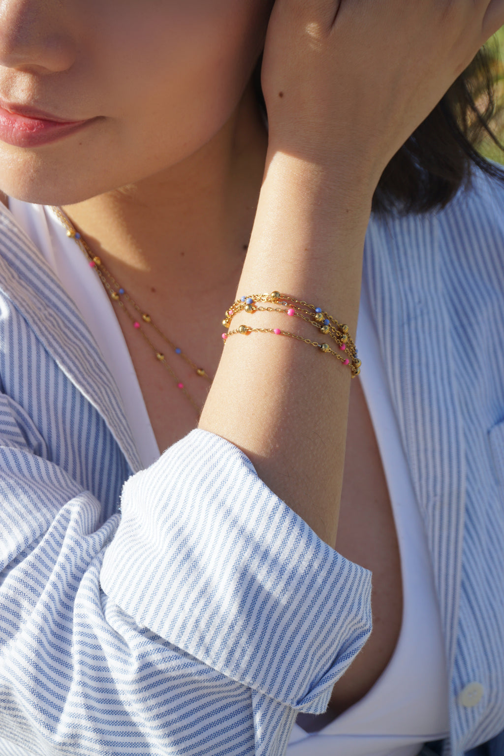 Bracelet Leïla - Rose