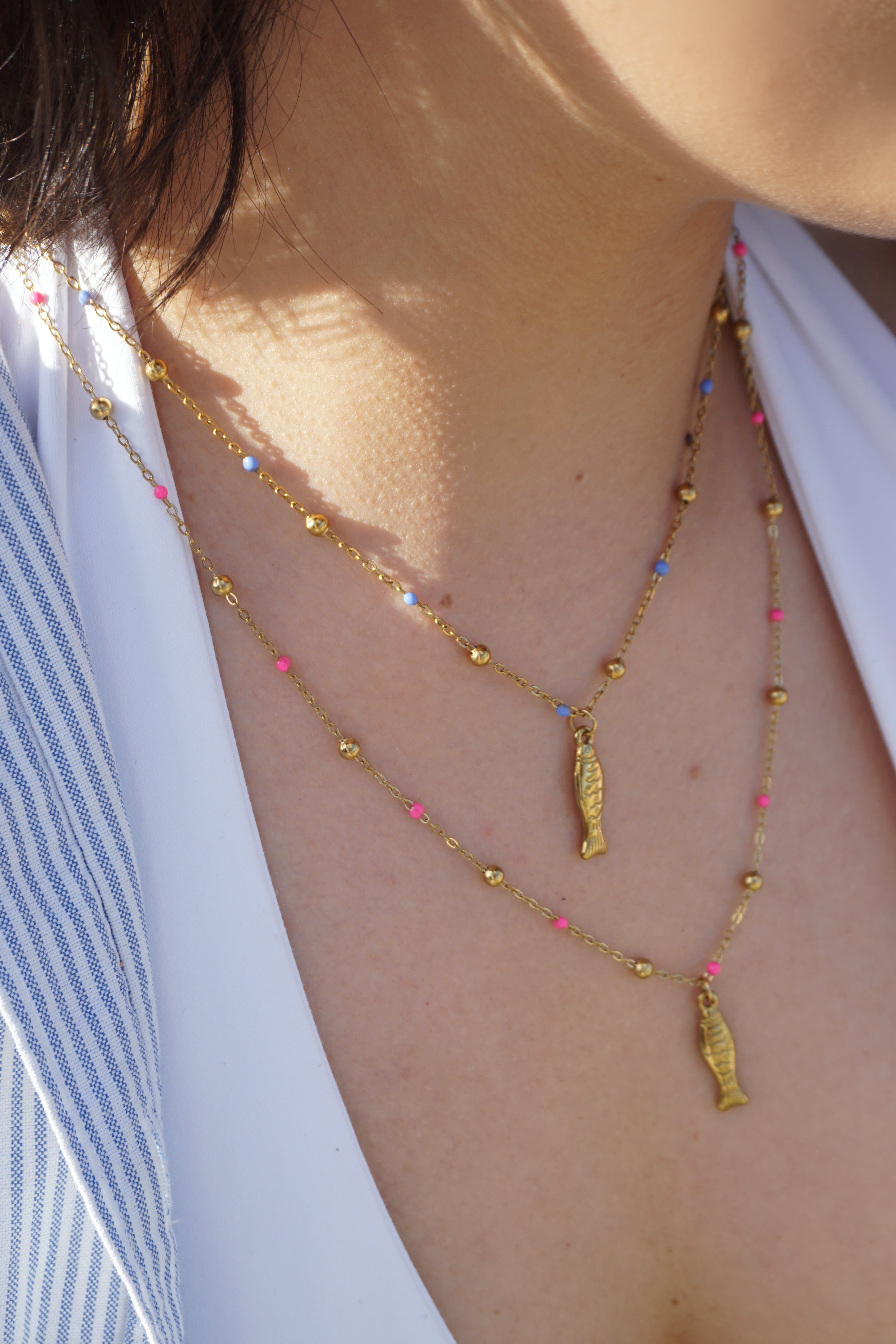 Collier Leïla - Bleu