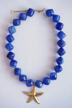 Collier Stella - Bleu électrique