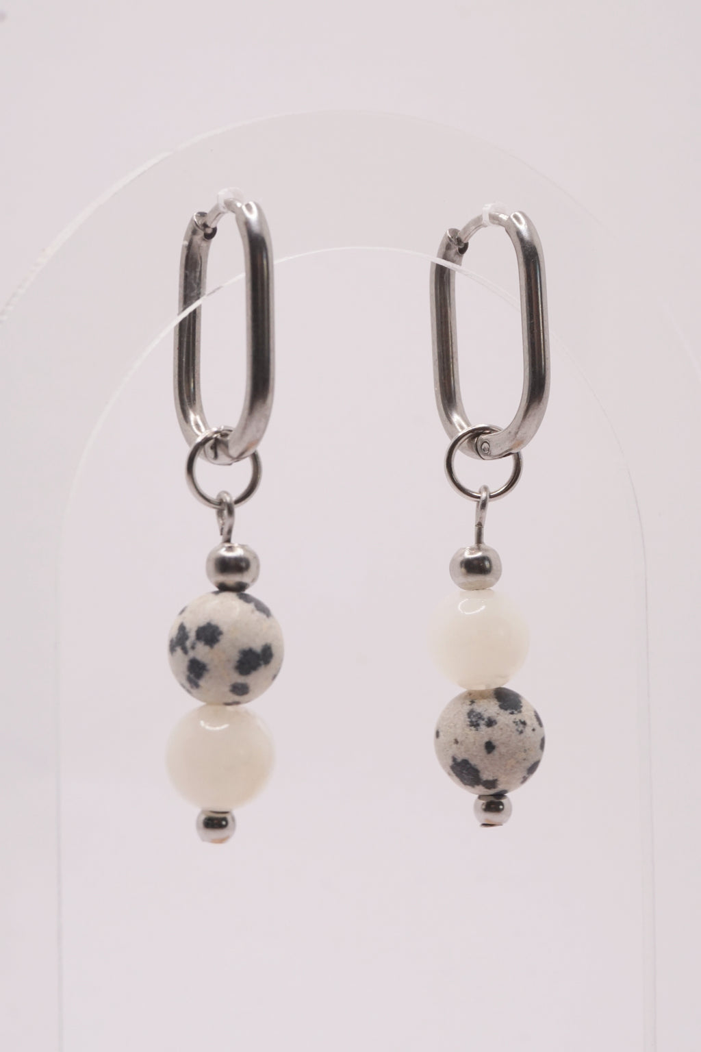 Boucles d'oreilles Ella - Blanc