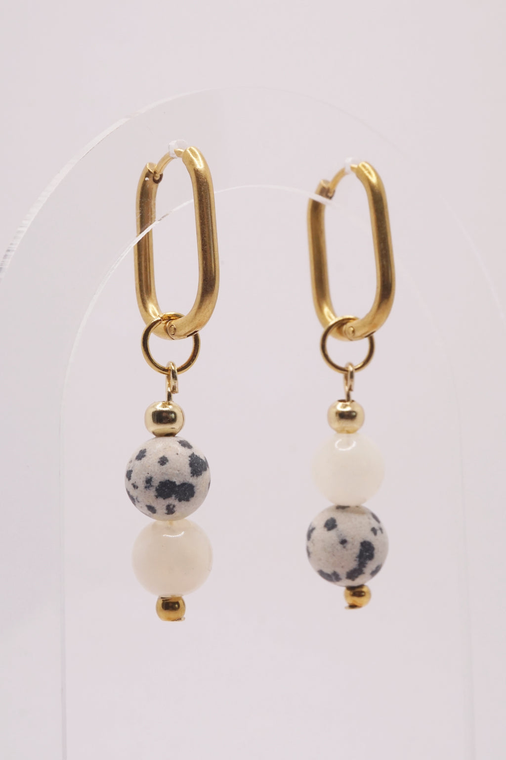 Boucles d'oreilles Ella - Blanc