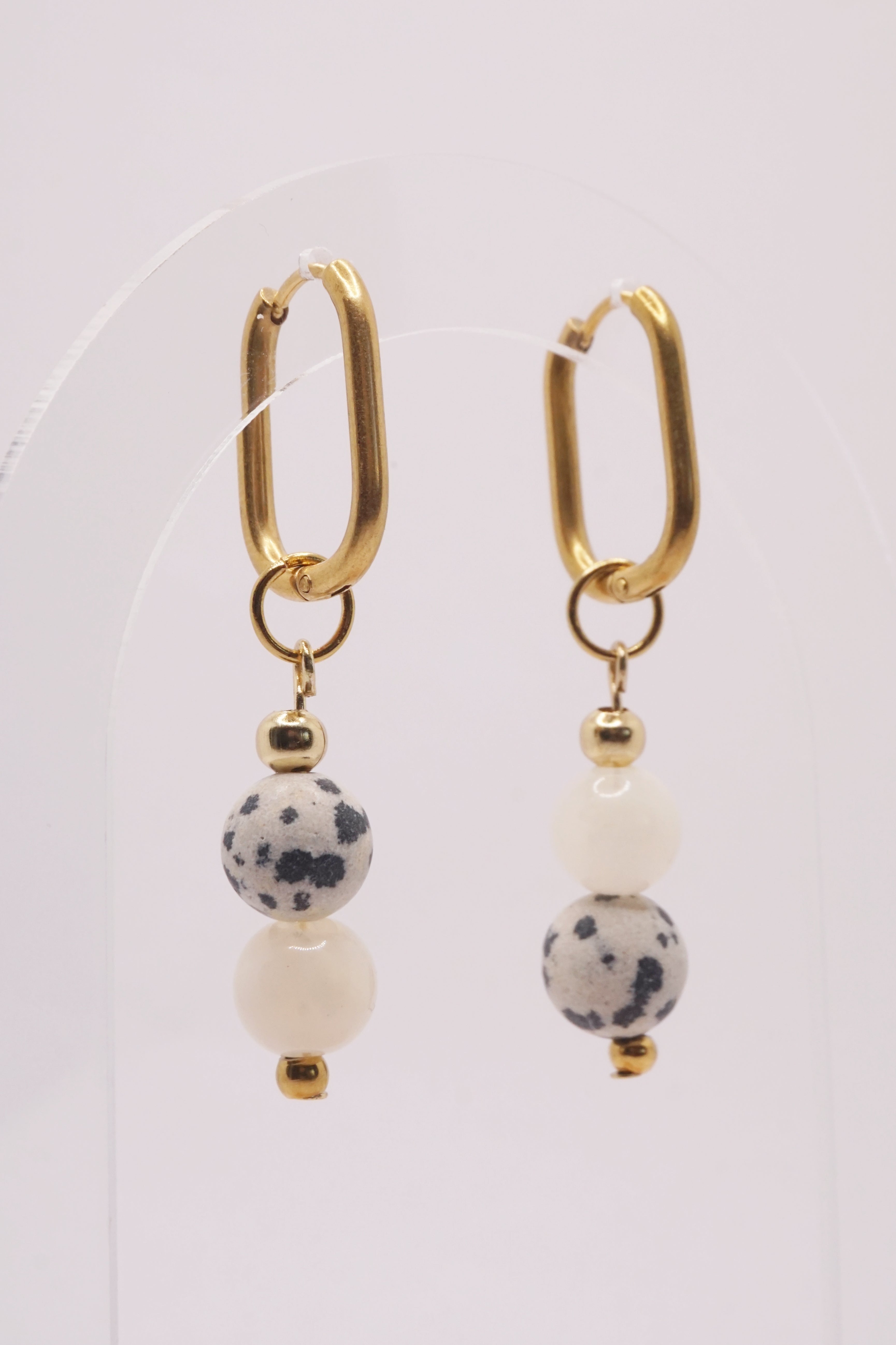 Boucles d'oreilles Ella - Blanc