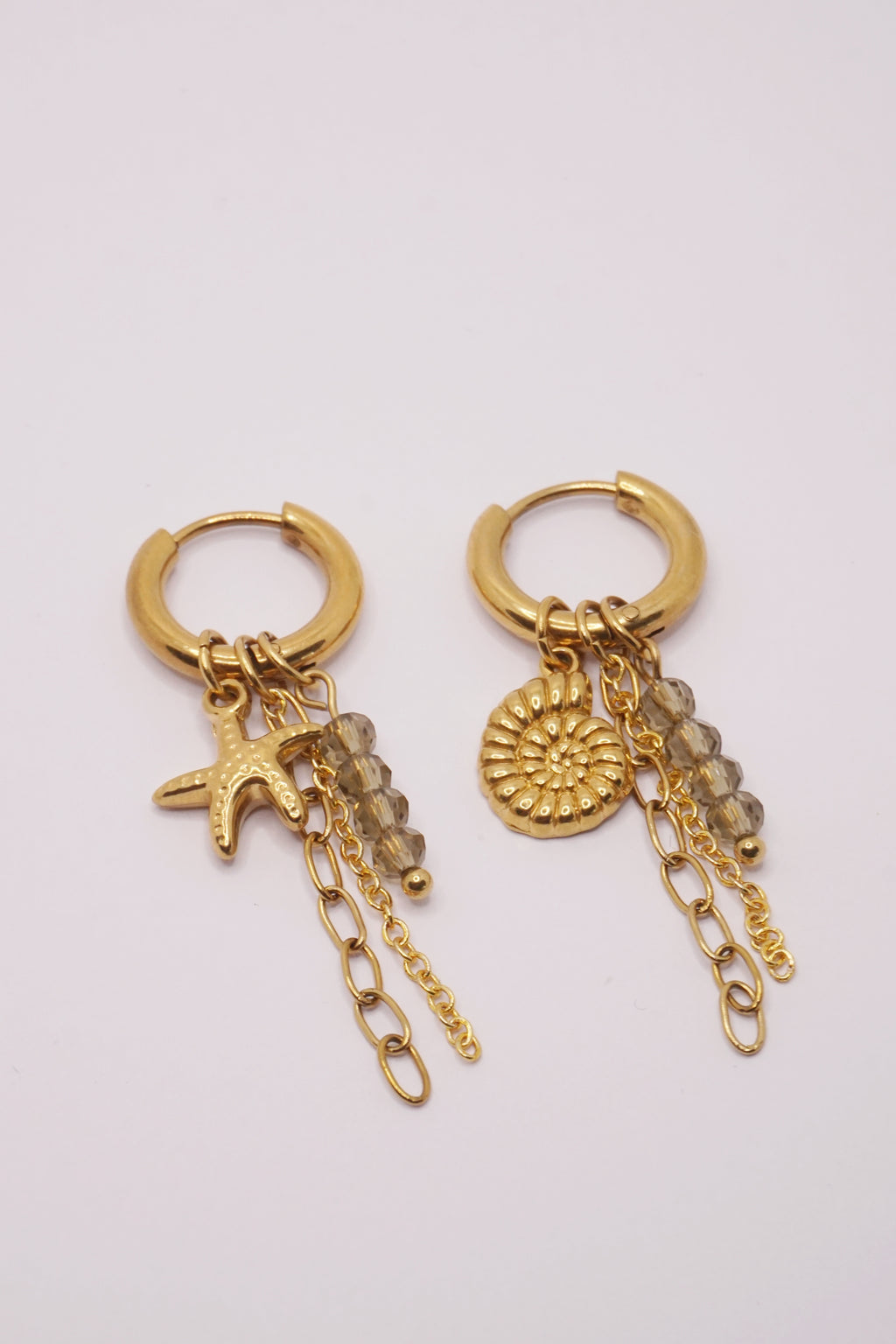 Boucles d'oreilles Giulia - Kaki