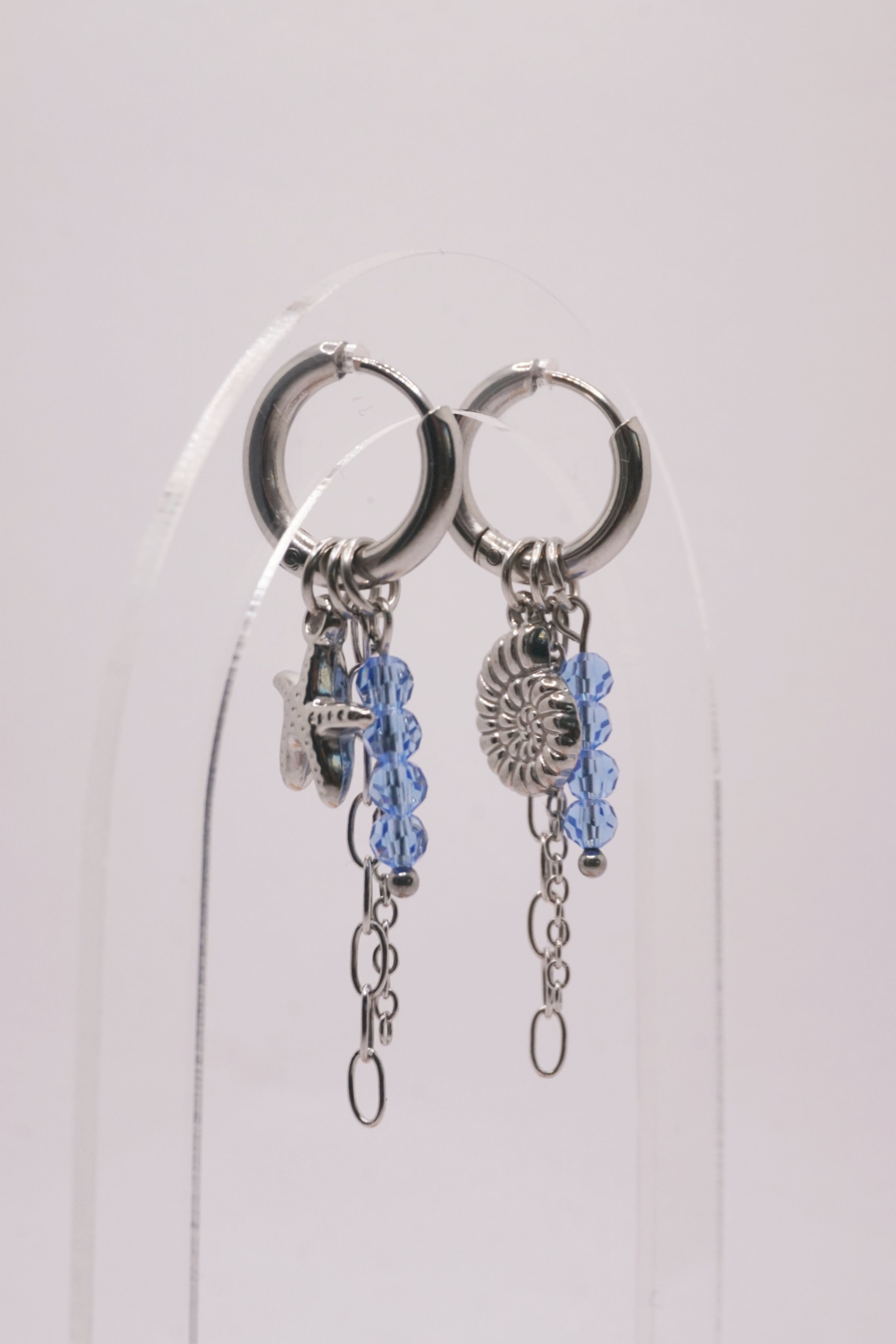 Boucles d'oreilles Giulia - Bleu ciel