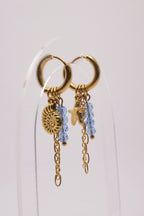 Boucles d'oreilles Giulia - Bleu ciel
