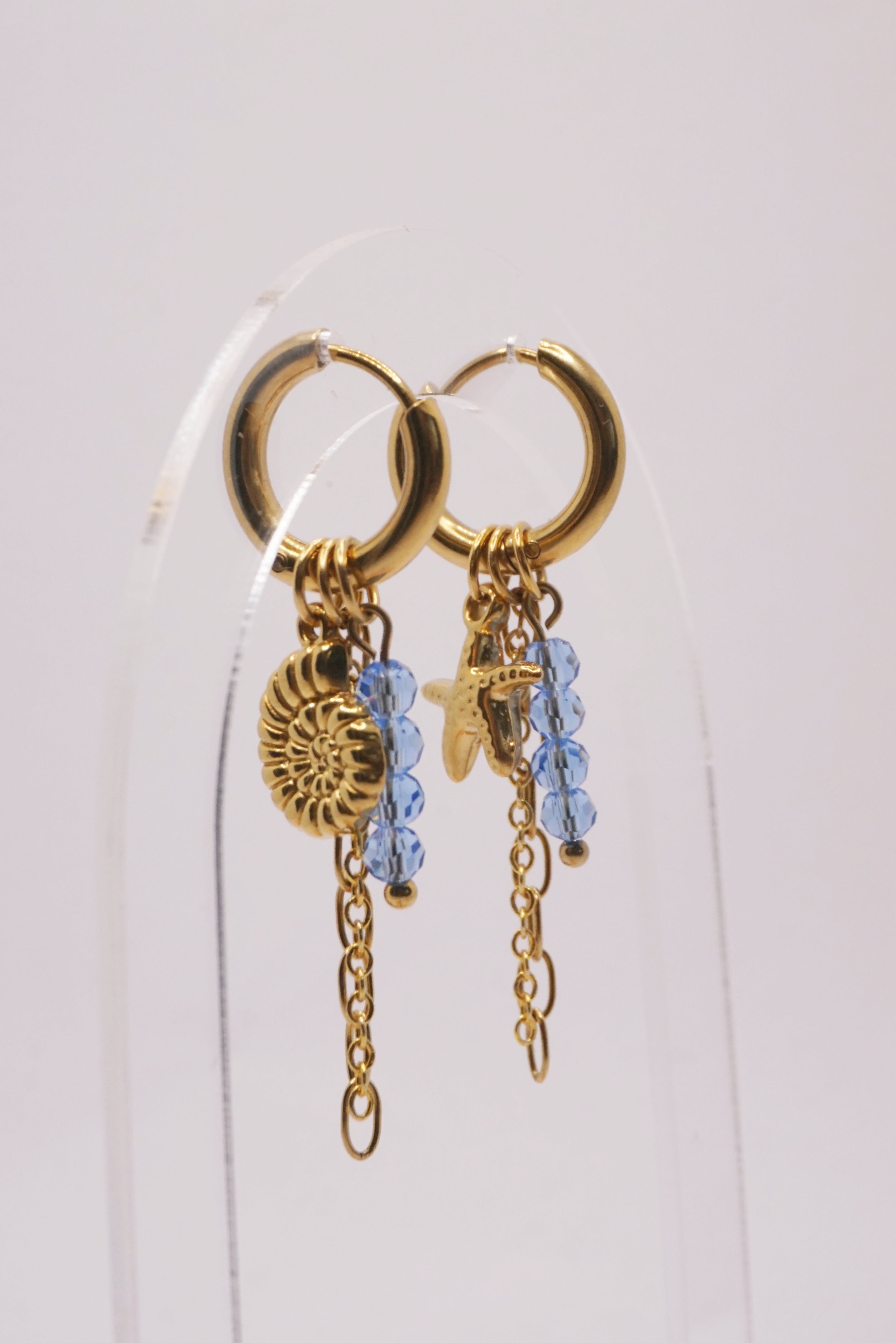 Boucles d'oreilles Giulia - Bleu ciel