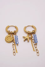 Boucles d'oreilles Giulia - Bleu ciel