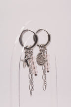Boucles d'oreilles Giulia - Rose poudré