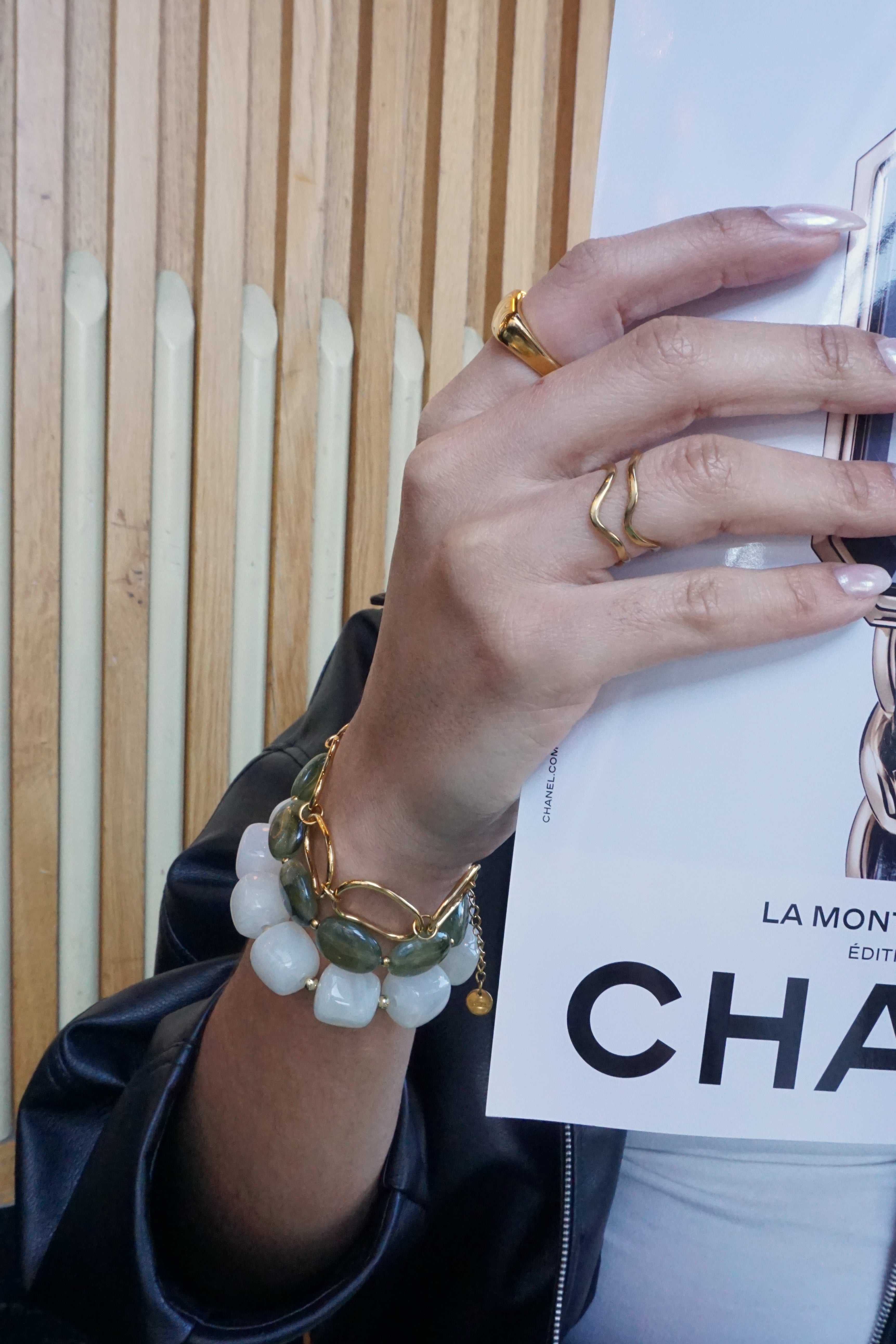Bracelet Olivia - Vert olive