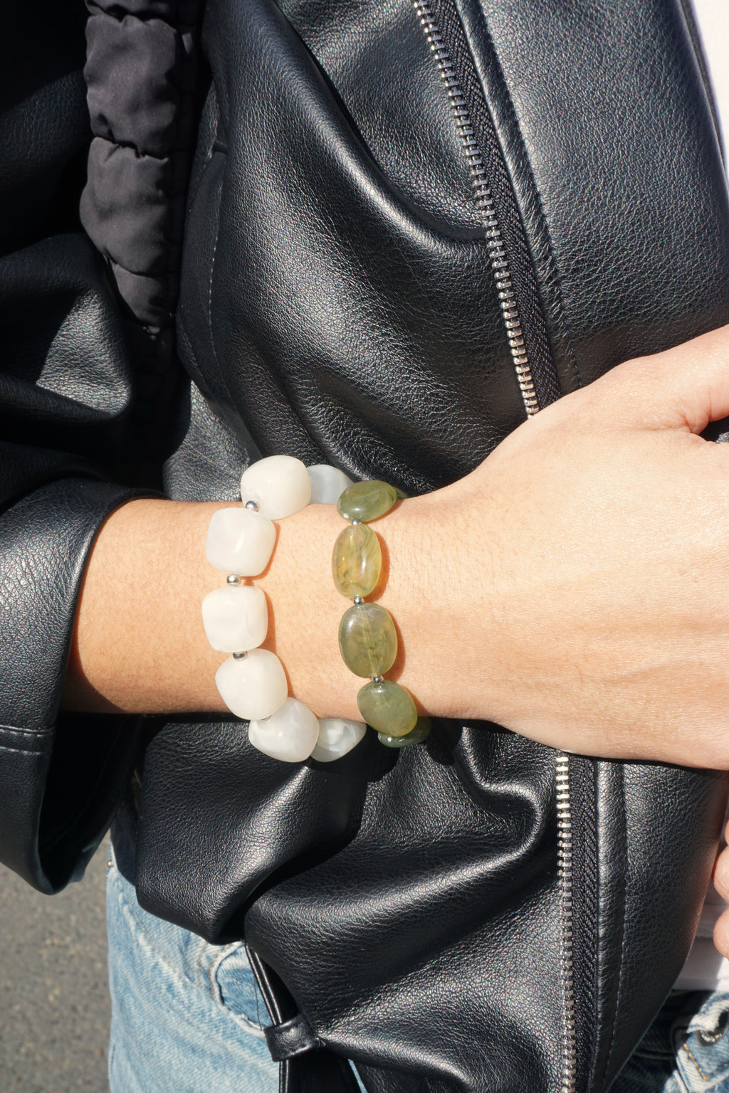 Bracelet Olivia - Vert olive